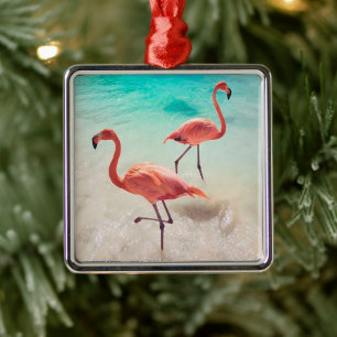 Flamingos Ornament Aus Metall
