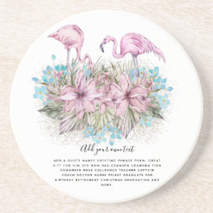 FLAMINGOS Personalisiert Getränkeuntersetzer