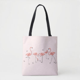 Flamingos Pink Gruppe überall in der Tasche