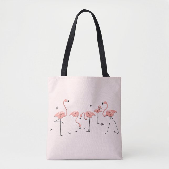 Flamingos Pink Gruppe überall in der Tasche (Vorderseite)