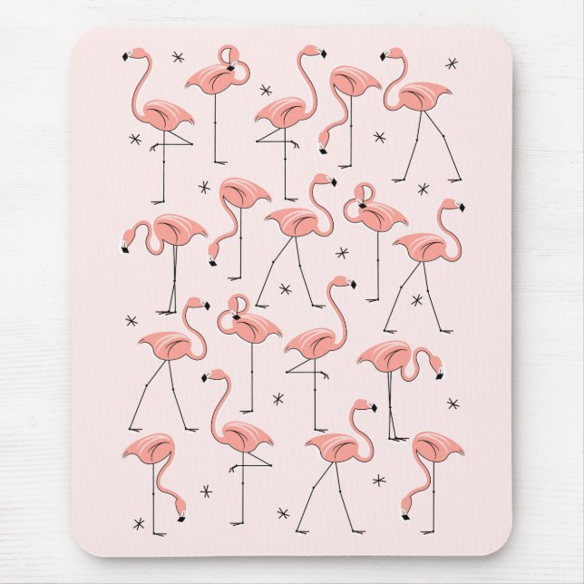 Flamingos Pink Mousepad vertikal (Vorne)