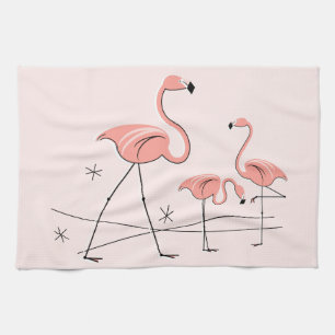 Flamingos Pink Trio 2 Küchentuch