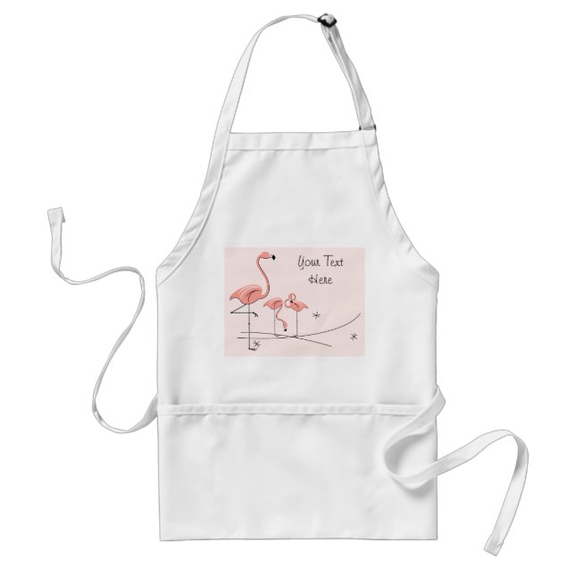 Flamingos Pink Trio 2 Schürze (Vorne)