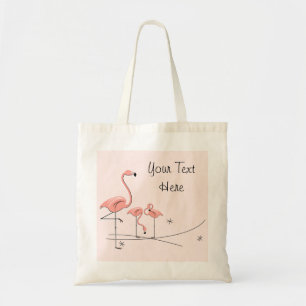 Flamingos Pink Trio 4 'Text' Totasche Tragetasche