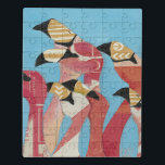 Flamingos Puzzle<br><div class="desc">"Flamingoes-Flock II" von Jennifer Rutledge. Verfügt über eine Gruppe von Flamingos mit unterschiedlichen Texturen angewendet.</div>