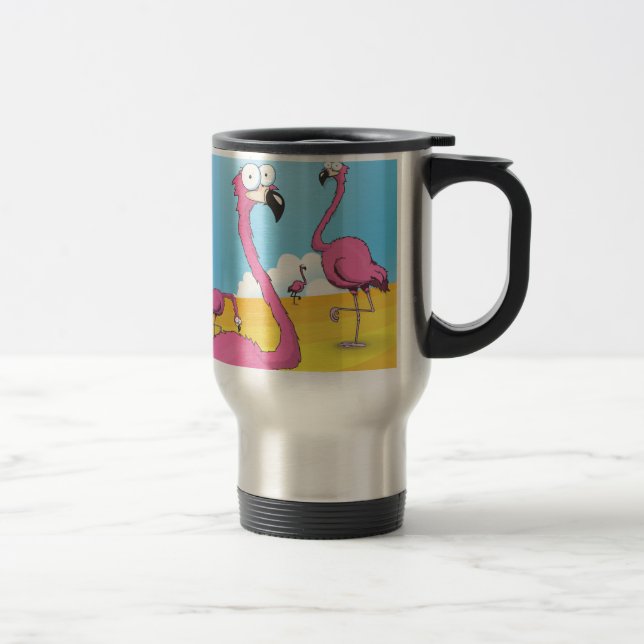 Flamingos Reisebecher (Rechts)