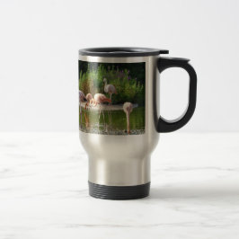 Flamingos Reisebecher