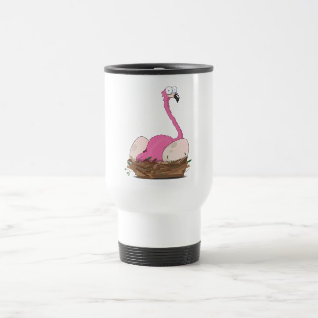 Flamingos Reisebecher (Mittel)