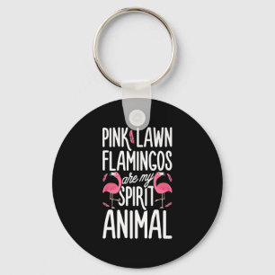 Flamingos Rosa Rasen Flamingos sind Geist Tier Schlüsselanhänger