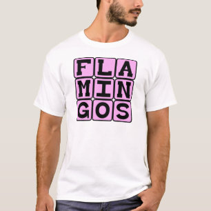 Flamingos, Rosa Vogel T-Shirt