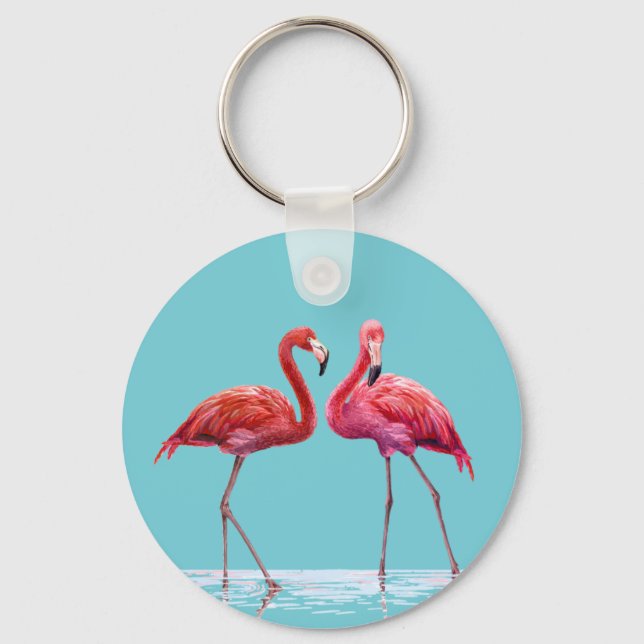 Flamingos Schlüsselanhänger (Vorderseite)