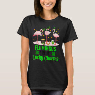 Flamingos sind mein Lucki Charm Kleeblatt Happi St T-Shirt