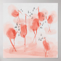 Flamingos singend