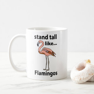 Flamingos stehen groß wie Flamingos Flamingo Kaffeetasse
