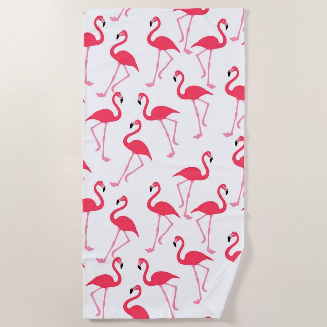 Flamingos Strandtuch (Vorderseite)