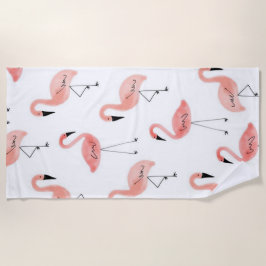 Flamingos Strandtuch