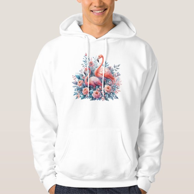 Flamingos Sublimation Hoodie (Vorderseite)