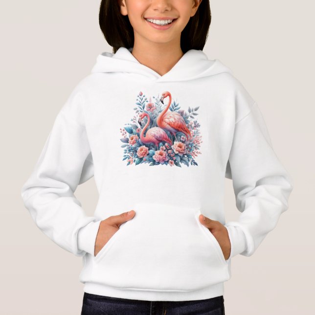 Flamingos Sublimierung-95151 Hoodie (Vorderseite)