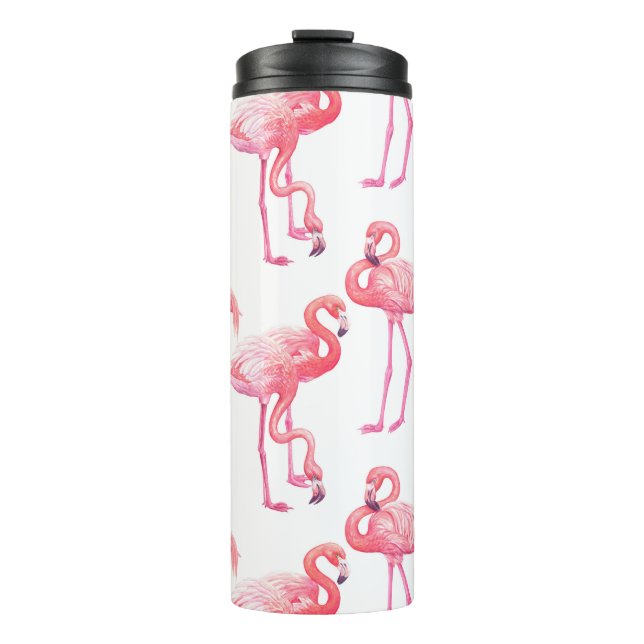 Flamingos Thermal Tumbler Thermosbecher (Vorderseite)