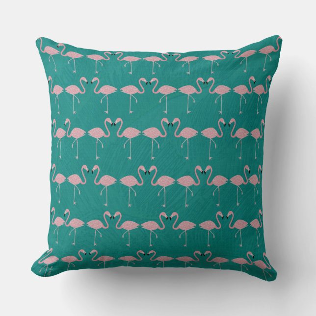 Flamingos Throw Pillow Kissen (Vorderseite)