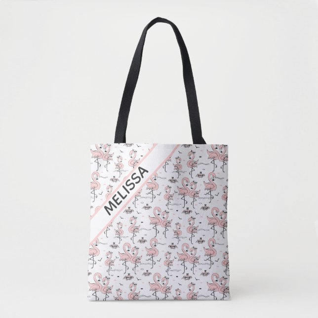 Flamingos und Krebs  Tasche (Vorderseite)