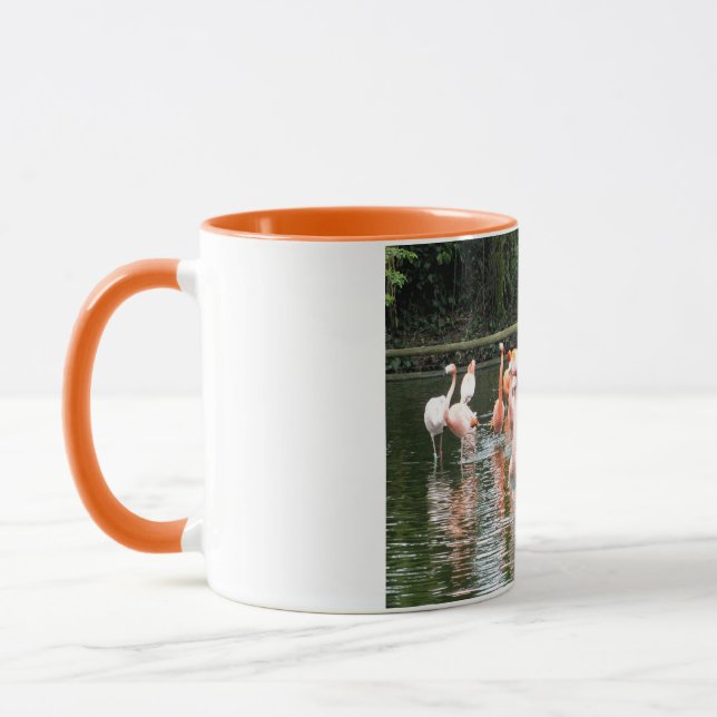 Flamingos und Reflexionen Tasse (Links)