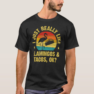 Flamingos und Tacos für Cinco de Mayo T-Shirt