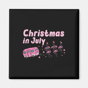 Flamingos Weihnachten Juli Wohnwagen-Anhänger Xmas Magnet