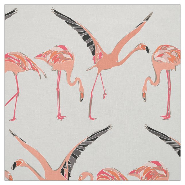 Flamingos Winter Stoff (Muster)