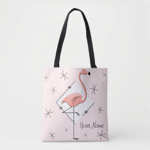 Flamingos zacken Diamantnamen ganz über Tasche
