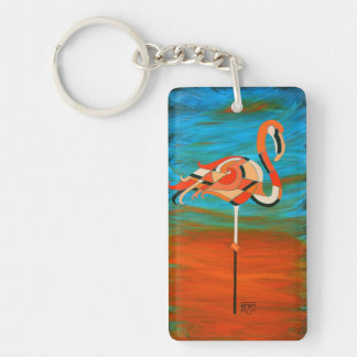 Flamingoschlüsselkette Schlüsselanhänger