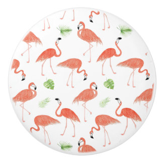 Flamingowatercolor-Keramik-Tür-Griff Keramikknauf