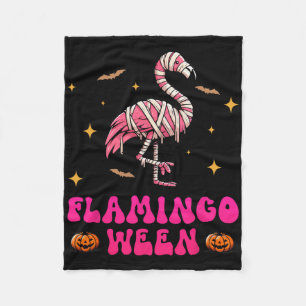 Flamingoween Flamingo Mummy Halloween Beängstigend Fleecedecke