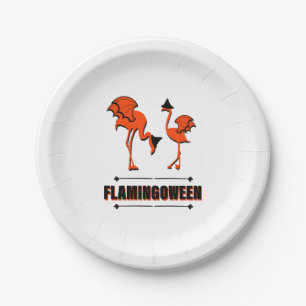 Flamingoween - Halloween Pappteller