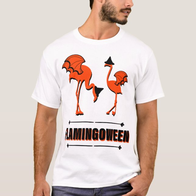 Flamingoween - Halloween T-Shirt (Vorderseite)