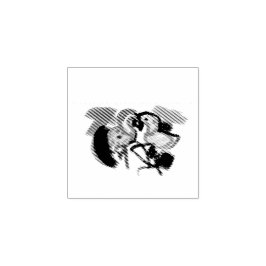 Flamings Liebe Gummistempel