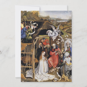 Flämische Renaissance-Weihnachtsszene Feiertagskarte