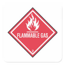 Flammable gas warning