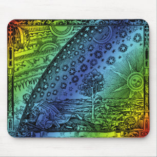 Flammarion Himmel-und-Erde-Stich Grafik Mousepad