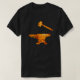 Flamme Anvil & Hammer Blacksmith Metalworking T-Shirt (Design vorne)