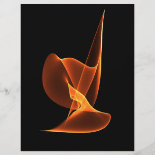 Flamme auf Schwarz Flyer
