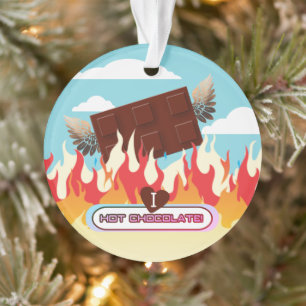Flamme chocolat chaud bonbons Noël