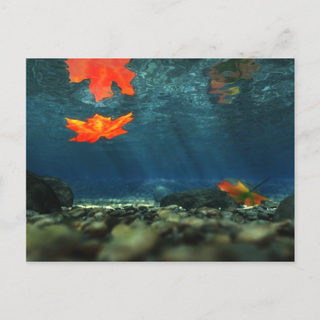 Flamme dans la carte postale de l'eau (Devant)