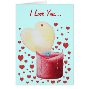 flamme en forme de coeur rouge chandelle amour