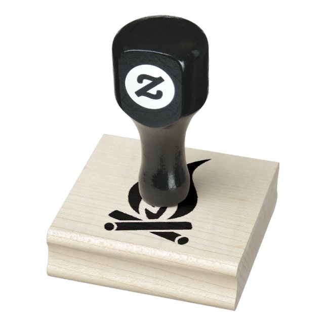 Flamme-Flamme im Freien Gummistempel (Stempel)