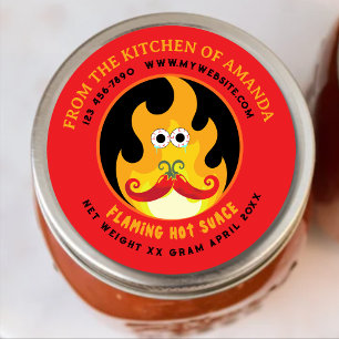 Flamme maison Flamme personnalisée Funny Étiquette