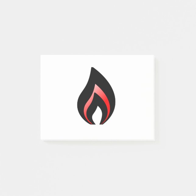 Flamme Post-it Klebezettel (Vorderseite)