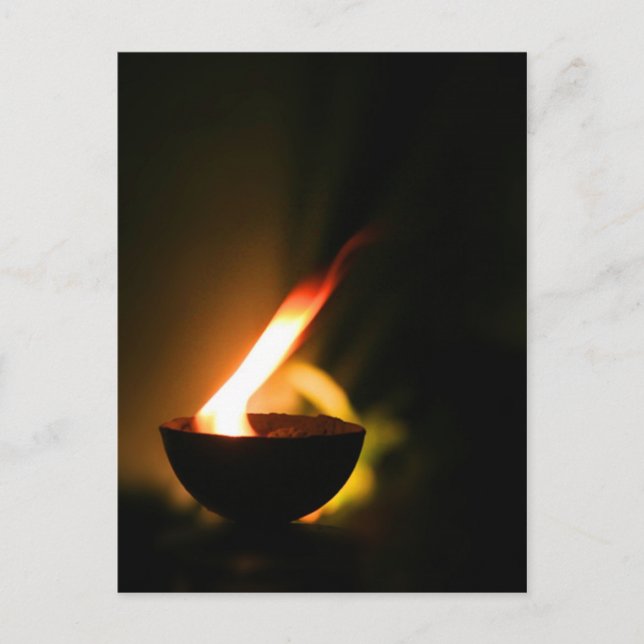 Flamme Postkarte (Vorderseite)