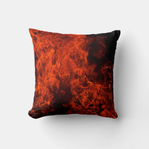 Flamme schwarz heiß kissen