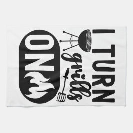 Flamme und Geschmack: Kulinarische Leidenschaft Geschirrtuch